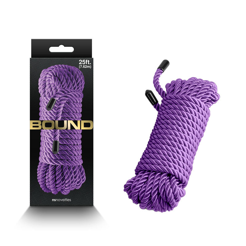 Bound Rope - Purple - Purple Bondage Rope - 7.6 metre length NS Novelties